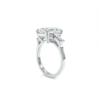 Scarlett Ring - 11x8mm Emerald TTG Moissanite