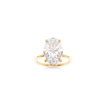 Selena Solitaire - 9x6.5mm Brilliant Oval TTG Moissanite