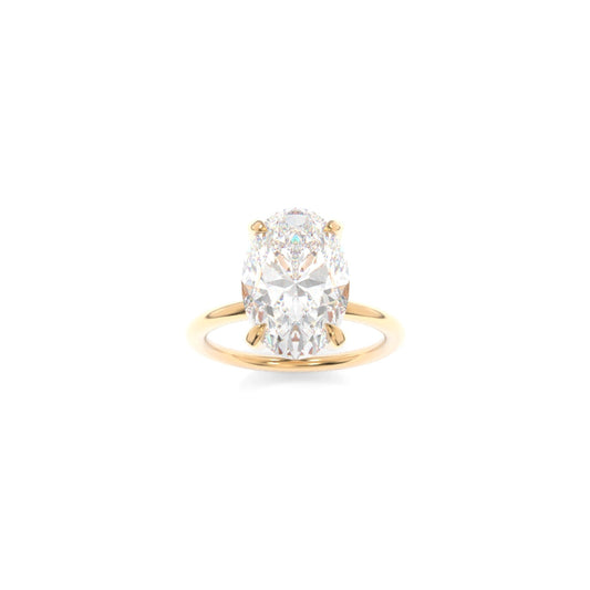Selena Solitaire - 9x6.5mm Brilliant Oval TTG Moissanite