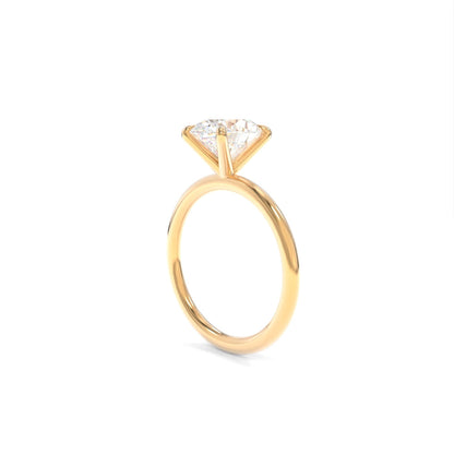 Tara Solitaire - 10x8mm Oval TTG Moissanite