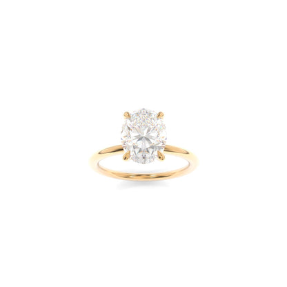 Tara Solitaire - 10x8mm Oval TTG Moissanite