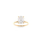 Tara Solitaire - 10x8mm Oval TTG Moissanite