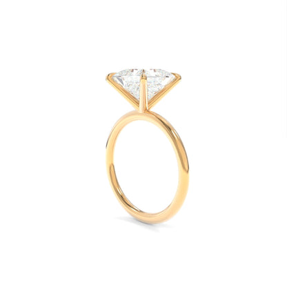 Tara Solitaire - 8mm Princess TTG Moissanite