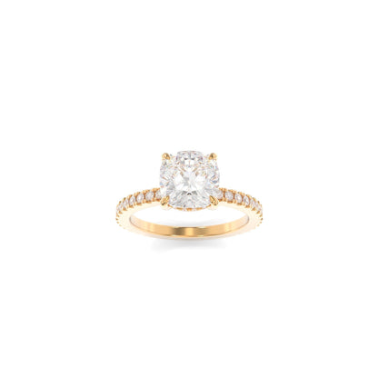 Taylor Ring - 8.5mm Modern Cushion TTG Moissanite