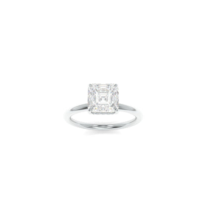 Taylor Solitaire - 8.5mm Asscher TTG Moissanite