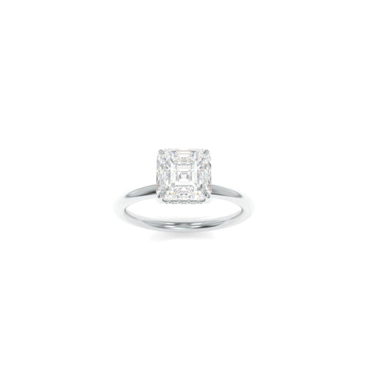 Taylor Solitaire - 8.5mm Asscher TTG Moissanite