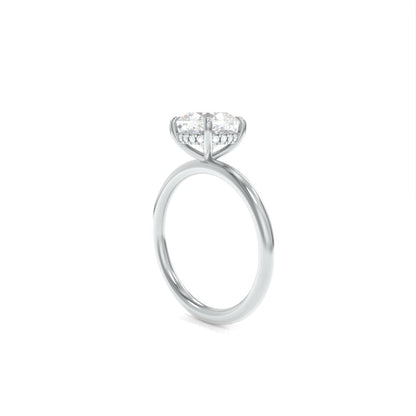 Taylor Solitaire - 7.5mm Modern Cushion TTG Moissanite
