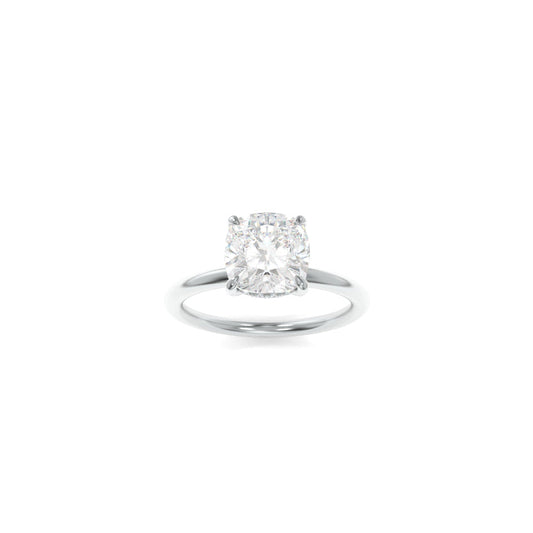 Taylor Solitaire - 7.5mm Modern Cushion TTG Moissanite