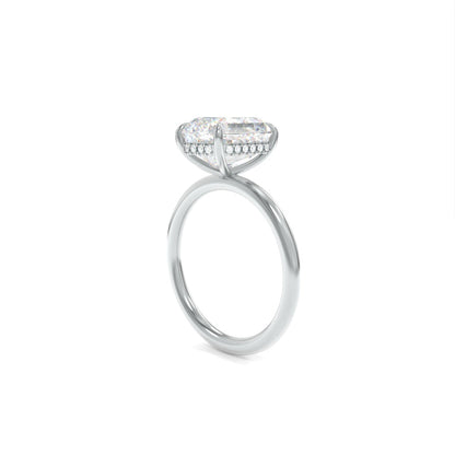 Taylor Solitaire - 9x7mm Emerald TTG Moissanite