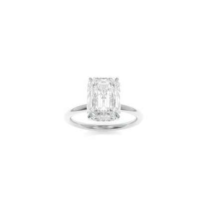 Taylor Solitaire - 9x7mm Emerald TTG Moissanite