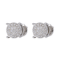 Iced Circle Bowl VVS Moissanite Daimond Earrings