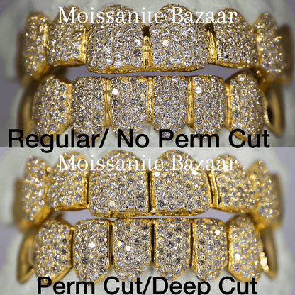 Mosaic/Snow VVS Moissanite Diamond Grillz
